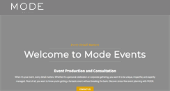 Desktop Screenshot of mode-event.com