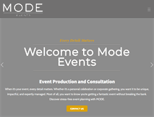 Tablet Screenshot of mode-event.com